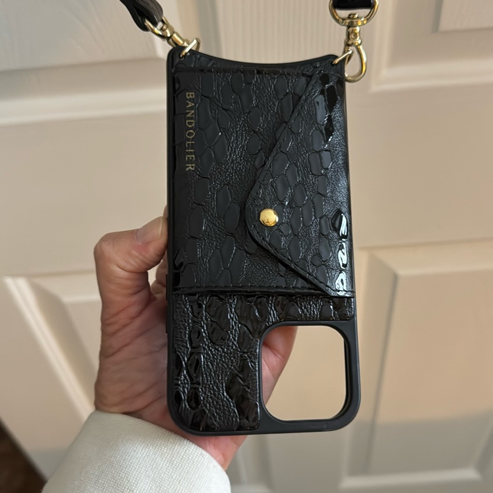 Bandolier “Hailey” iPhone 13 Pro Max case with long strap